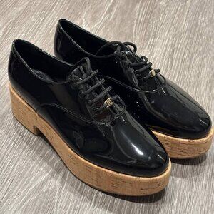 Salvatore Ferragamo Viviane Platform Patent Leather Oxford | 7.5
